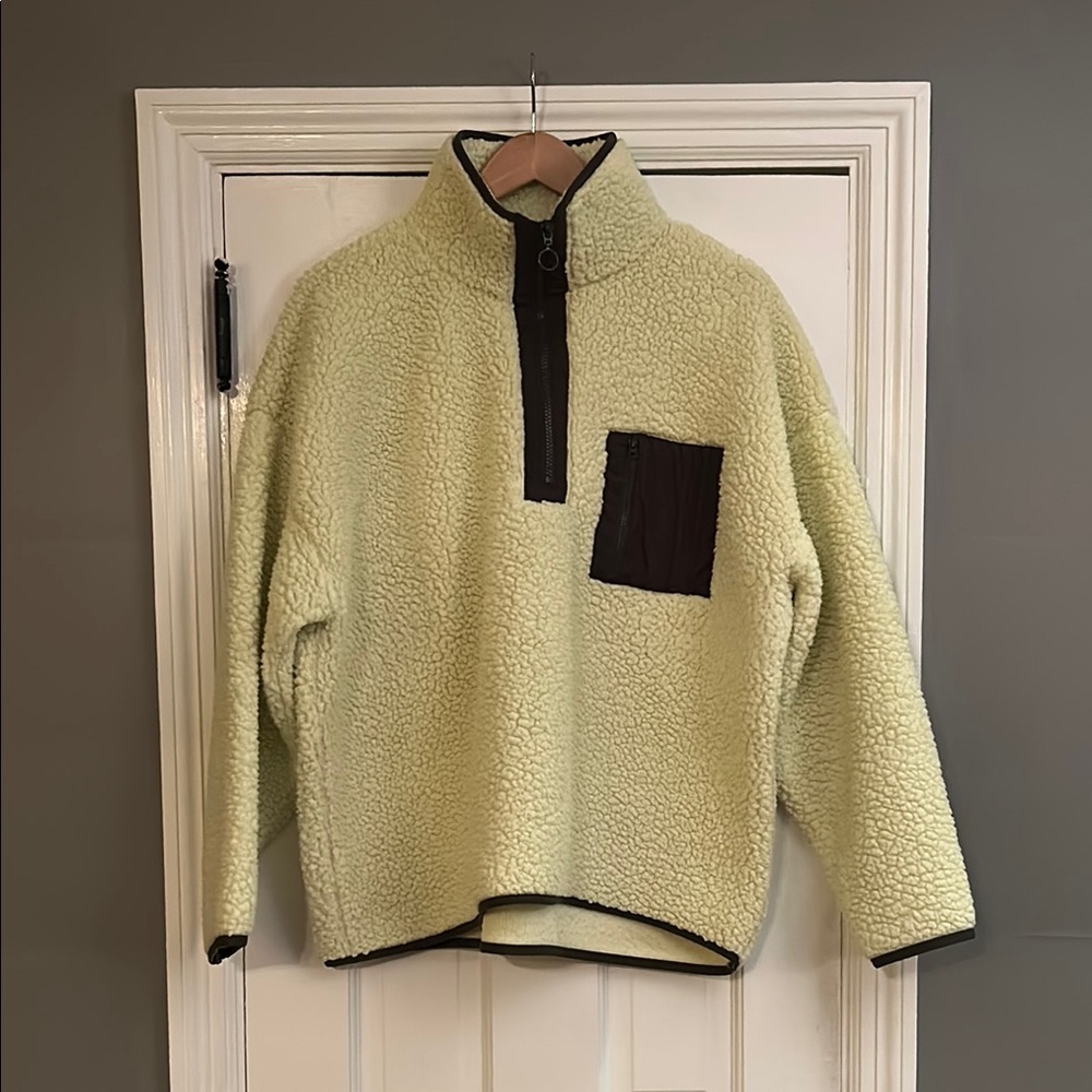 Lou & Grey Cozy Sherpa Fleece Pullover with Pocket
